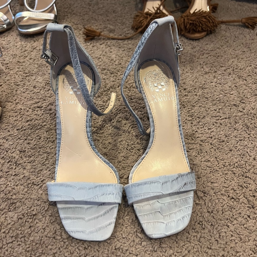 6.5 Vince Camuto blue heels